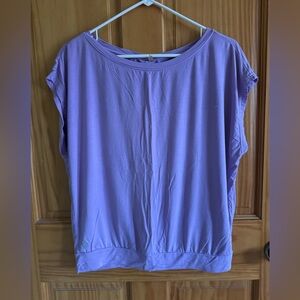 P’tula Lilac Open-Back Twist Top – Size Medium